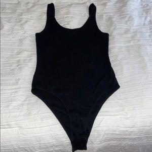 Black low black bodysuit